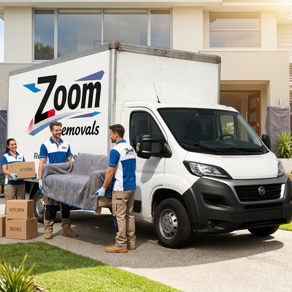 Removal van ready for delivery